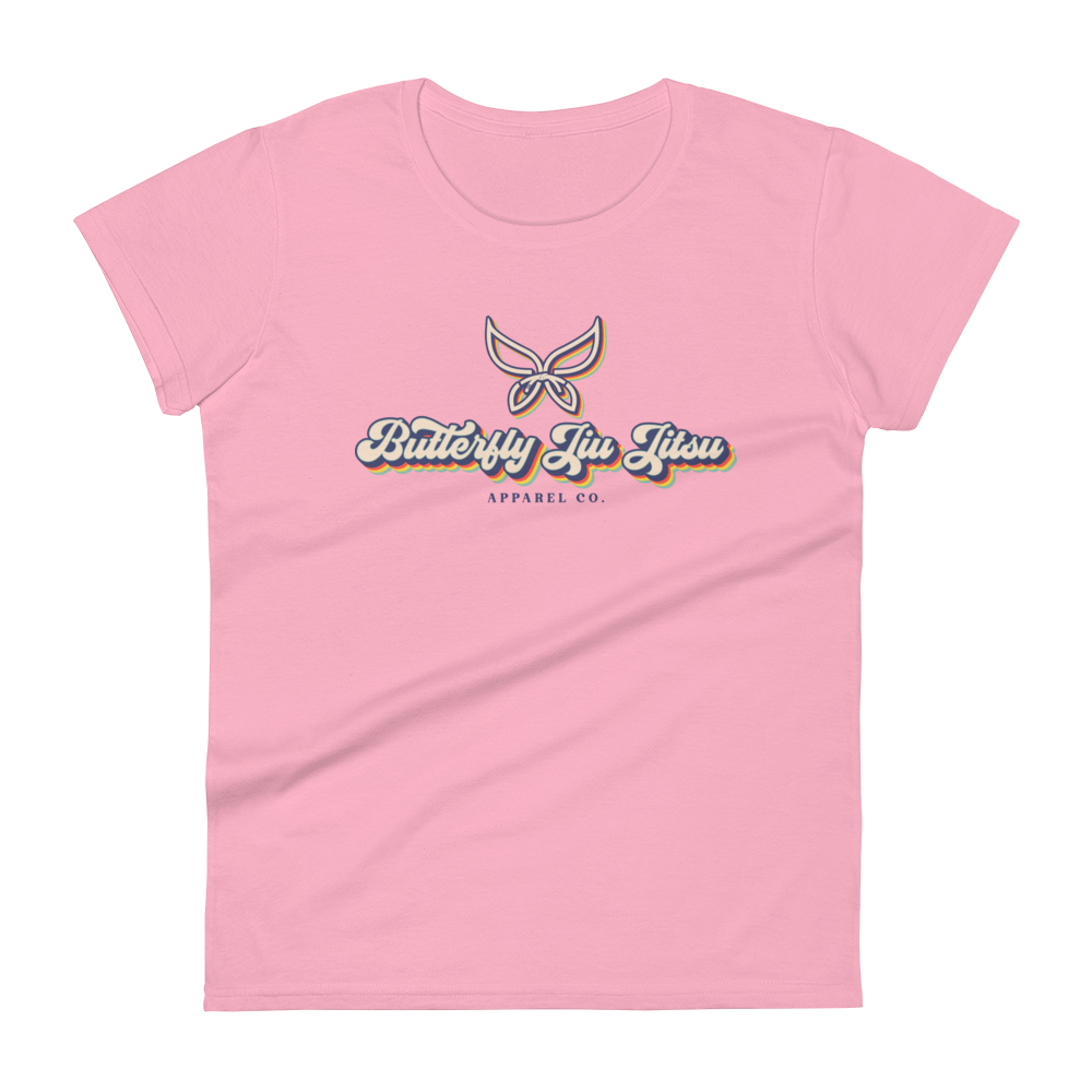 Womens's T-shirt Retro Logo Pink