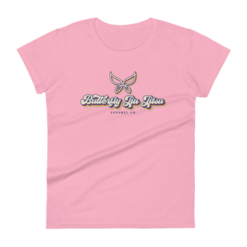 Womens's T-shirt Retro Logo Pink